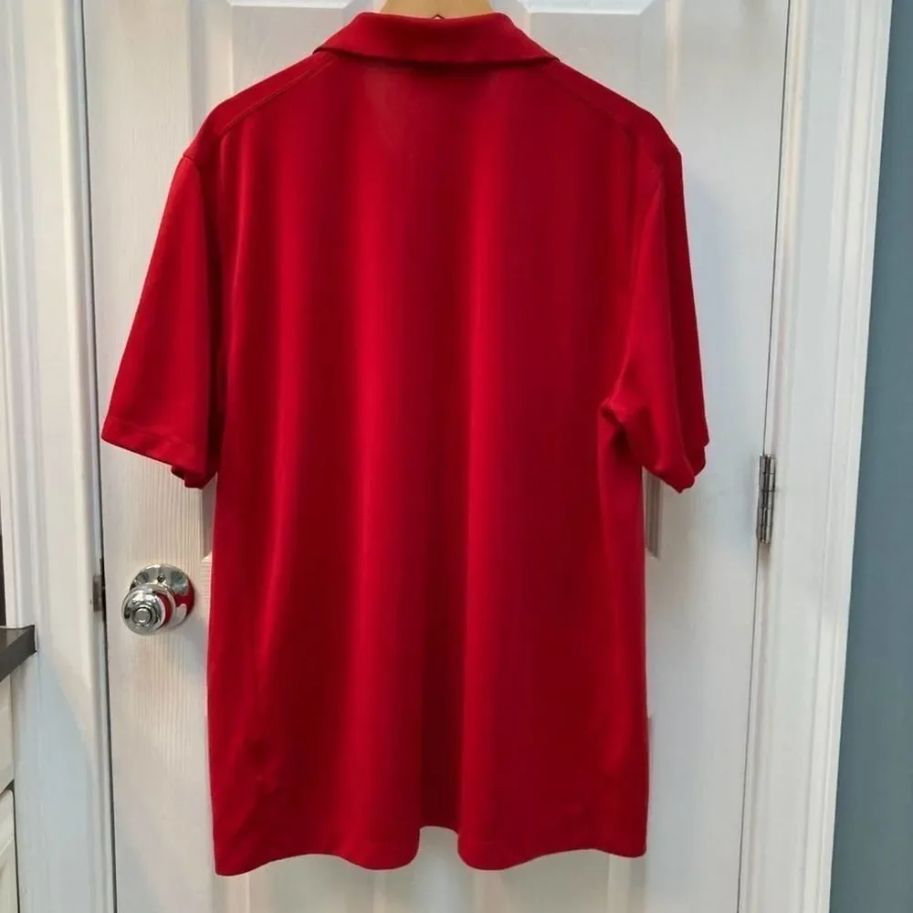 Nike Golf Polo Red with White Swoosh Size XL